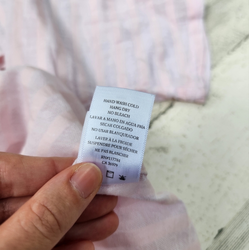 Rails Thea Button Front Blouse Blush Shadow Strip… - image 6